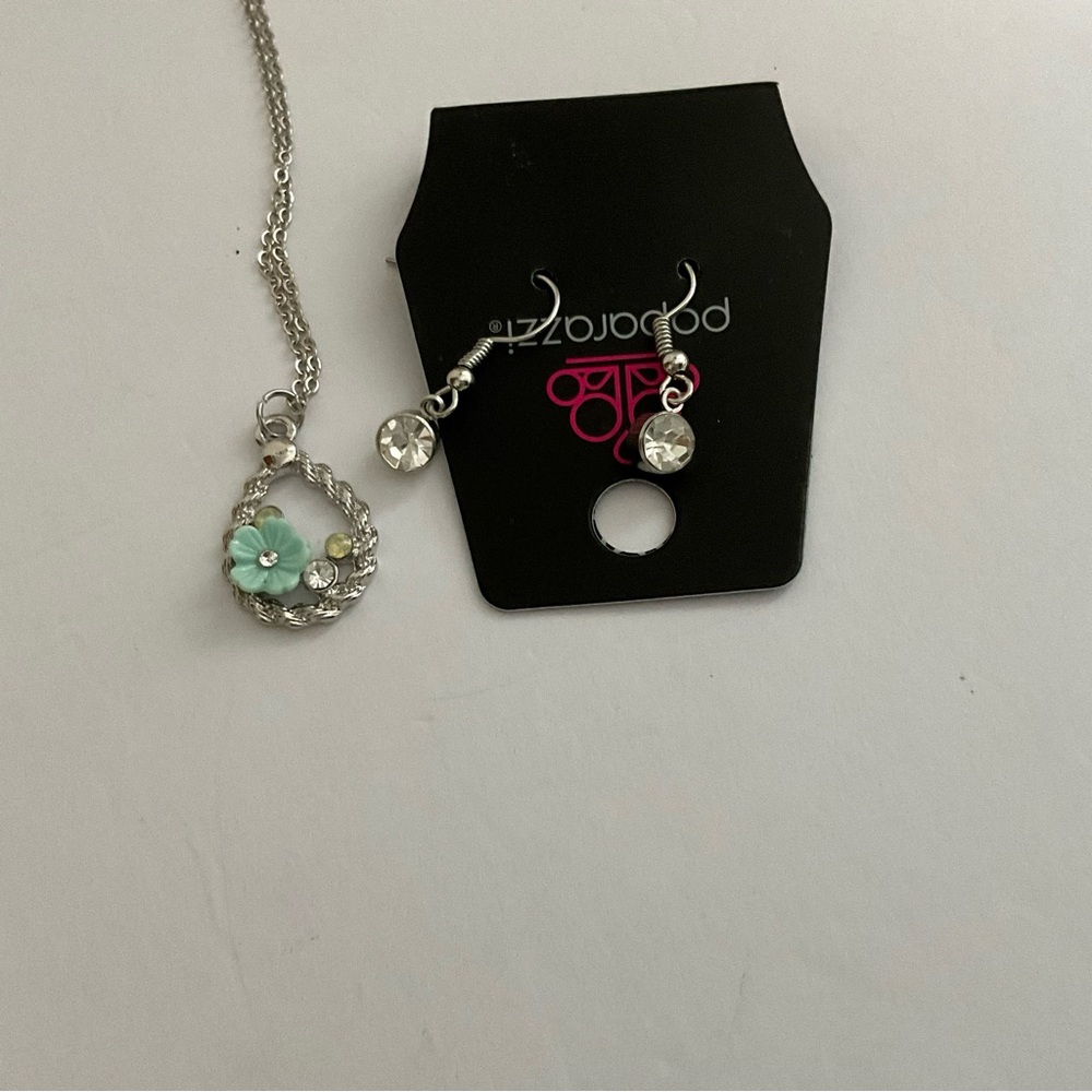 Serene Spring Showers - Blue - Paparazzi Jewelry/Accessories Necklace/Earrings